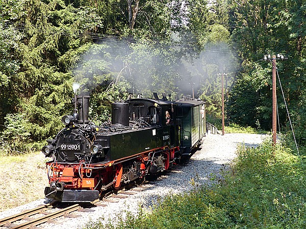 Foto:: DR 99 1590-1 / Joehstadt / 04.08.2018 (Foto,Fotos,Bilder,Bild,)