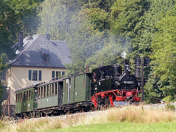Foto:: DR 99 1590-1 / Joehstadt / 04.08.2018 (Foto,Fotos,Bilder,Bild,)