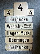 Foto SP_0902_00000_0407: Linie 4 Richtungsschilder / Hagen