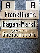 Foto SP_0902_00000_0413: Linie 8 Richtungsschilder / Hagen