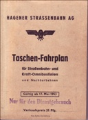 ID: 209: Fahrplan Hagener Strassenbahn 1953 / Hagen / 17.05.1953