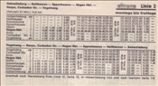 ID: 209: Fahrplan Hagener Strassenbahn 1966 / Hagen / 06.11.1966