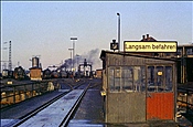 ID: 209: Drehscheibenwaerterbude / Rheine / 13.01.1975