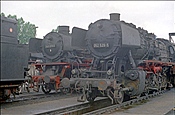 Foto SP_0932_00030: DB 042 271-7 + DB 052 529-5 / Rheine / 29.05.1975