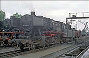 Foto SP_0932_00031: DB 042 271-7 + DB 052 529-5 / Rheine / 29.05.1975
