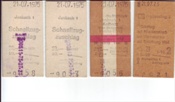 ID: 209: Fahrkarten / Jenbach - Salzburg - Freilassing / 21.07.1975
