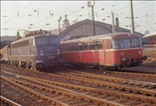 Foto SP_1014_00031: DB 110 438-9 + DB 798 / Koeln / 06.03.1976