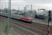 Foto SP_1023_00025: DB 044 067-7 + DB 044 669-0 + DB 218 / Warburg / 25.04.1976