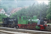 Foto SP_1032_00010: SWEG 30 + SBB E 3/3 Nr. 8532 / Kandern / 09.08.1976