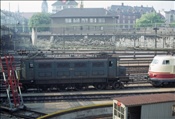 Foto SP_1035_00004: SBB Ae 3/6 10634 + DB 103 / Basel / 13.08.1976