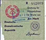 ID: 209: Quittung Visagebuehren / Berlin / 08.04.1977