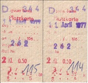 ID: 209: Platzkarte / Berlin / 11.04.1977