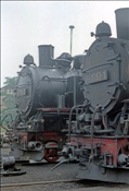 Foto SP_1072_00011: DR 99 1786-5 + DR 99 1793-1 / Radebeul / 19.08.1977