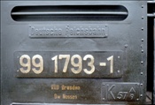 Foto SP_1072_00014: DR 99 1793-1 / Radebeul / 19.08.1977
