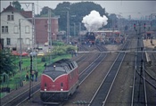Foto SP_1073_00030: DB 220 077-2 + DB 023 076-3 / Salzbergen / 10.09.1977
