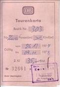 Foto SP_1085_00000_05: Tourenkarte 303 / Konstanz / 26.12.1977