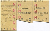 ID: 209: Fahrkarten / Hagen - Iserlohn - Dortmund - Hagen / 09.07.1978