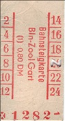 ID: 209: Bahnsteigkarte Berlin Zoologischer Garten