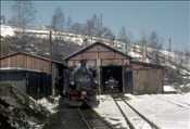 Foto SP_1120_71018: DR 99 1582-8 + DR 99 1585-1 / Joehstadt / 10.04.1979