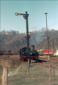 Foto SP_1120_72021: DR 99 1585-1 + DR 110 629-3 / Wolkenstein / 10.04.1979