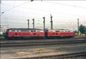 Foto SP_1124_00003: DB 218 225-1 + DB 218  / Nuernberg / 27.07.1979