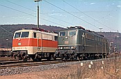 Foto SP_1127_57004: DB 111 137-6 + DB 151 010-6 / Hagen / 23.02.1980