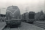 Foto SP_1130_30048: DB 221 114-2 + V 36 231 / Herbede / 23.08.1980