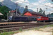 ID: 209: DB 110 457-9 + OeBB 1044.66  / Jenbach / 07.06.1981