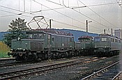 Foto SP_1160_00003: DB 194 067-5 + DB 150 142-8 / Wuerzburg / 03.07.1982