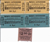 Foto SP_1984_03302_010001: Eintrittskarten Bau- und Verkehrsmuseum / Berlin / 18.03.1984