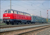 Foto SP_1985_09348: DB V 160 003 / Nuernberg / 21.09.1985