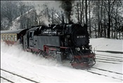 Foto SP_1990_03249: DR 99 7234-0 / Eisfelder-Talmuehle / 03.03.1990