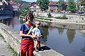 Foto SP_1990_05703: Monika + Mirko / Schwaebisch Hall / 05.05.1990