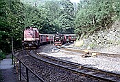 Foto SP_1992_08018: DR 199 877-2 + DR 99 7245-6 / Eisfelder Talmuehle / 01.08.1992