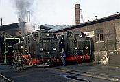 Foto SP_1992_09019: DB 099 747-8 + DR 099 723-9 + DB 099 736-1 / Freital-Hainsberg / 25.09.1992