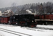 Foto SP_1992_11517: DR 99 7247-2 + DR 199 879-8 / Benneckenstein / 14.11.1992