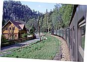 Foto SP_1994_05009: DR 99 735 (DB 099 724-7) / Bertsdorf-Oybin / 07.05.1994