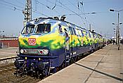 Foto SP_1996_03305: DB 218 418-2 + DB 218 416-6 / Magdeburg /17.03.1996