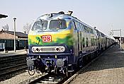 Foto SP_1996_03306: DB 218 418-2 + DB 218 416-6 / Halberstadt /17.03.1996