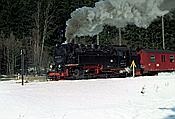 Foto SP_1996_03325: DR 99 7237-3 / Drei Annen Hohne /17.03.1996