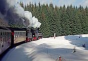 Foto SP_1997_02318: DR 99 5906-5 + DR 99 6101 / Eisfelder Talmuehle - Drei Annen Hohne / 08.02.1997