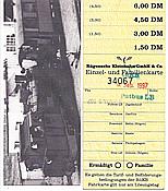 Foto SP_1997_09500_fk: Fahrkarte / Putbus / 20.09.1997