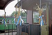 ID: 209: Erntedankdekoration an Schmalspurreisezugwagen / Putbus / 20.09.
