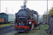 Foto SP_2001_10706: DR 99 1734-5 / Freital-Hainsberg / 20.10.2001