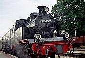Foto SP_2002_07502: DR 99 4801-9 / Putbus / 06.07.2002