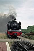 Foto SP_2002_07515: DR 99 4801-9 / Putbus / 06.07.2002