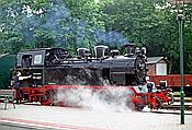 Foto SP_2002_07601: DR 99 4801-9 / Putbus / 06.07.2002