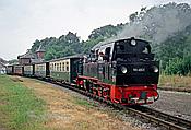 Foto SP_2002_07609: DR 99 4801-9 / Putbus / 06.07.2002