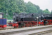 Foto SP_2002_07613: DR 99 4802-7 / Putbus / 06.07.2002
