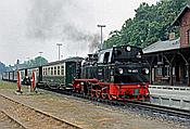 Foto SP_2002_07621: DR 99 4801-9 / Putbus / 06.07.2002